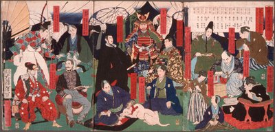 Portretten van de generaties van de Tokugawa-clan door Tsukioka Yoshitoshi