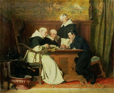 De schaakspelers door Ture Nikolaus Cederstrom