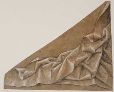 Draperiestudie door Ubekendt