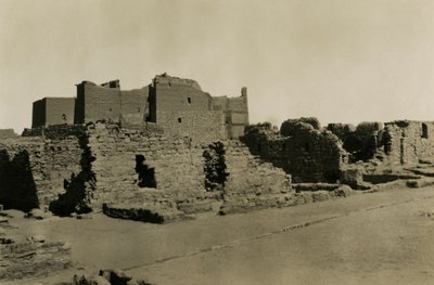 Klooster van St Simeon, Aswan, Egypte, foto door Ugo Monneret de Villard door Ugo Monneret de Villard