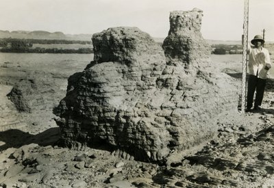 Graf in necropolis, Qasr Ibrim, Egypte, foto door Ugo Monneret de Villard door Ugo Monneret de Villard