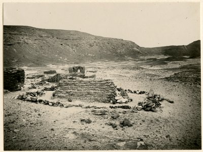 Graf in zuidelijke necropolis, Qasr Ibrim, Egypte, foto door Ugo Monneret de Villard door Ugo Monneret de Villard
