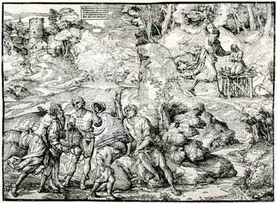 Abrahams Offer, 1516-1518, 1937 door Ugo da Carpi