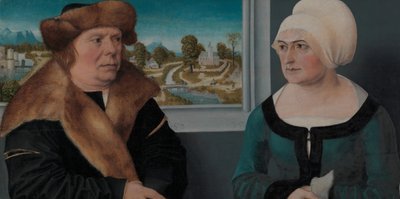Portret van een man en zijn vrouw Lorenz Kraffter en Honesta Merz, 1512 door Ulrich Apt the Elder