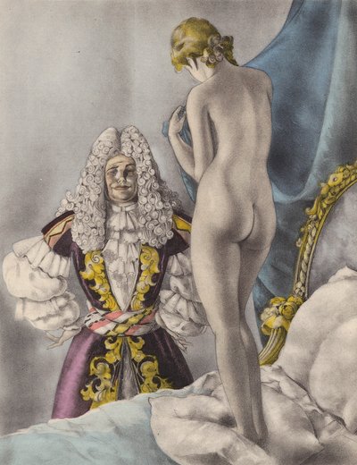 Brunelleschi illustratie voor Contes et Nouvelles de La Fontaine (kleurenlitho) door Umberto (after) Brunelleschi