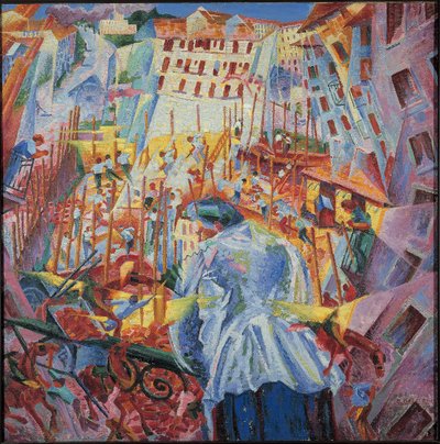 Simultane visies door Umberto Boccioni