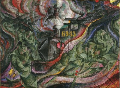 Stemmingen I: De afscheidsgroeten door Umberto Boccioni