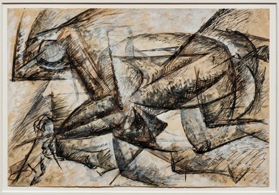Studies voor Dynamiek van een Fietser door Umberto Boccioni