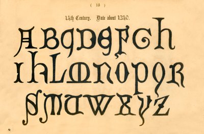 14e eeuw. Datum ongeveer 1340, 1862 door Unbekannt