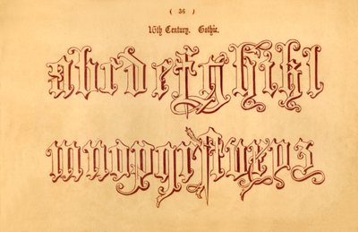16e eeuw. Gotisch, 1862 door Unbekannt