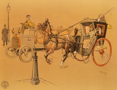 Een Berliet vrachtwagen, 1906 door Unbekannt