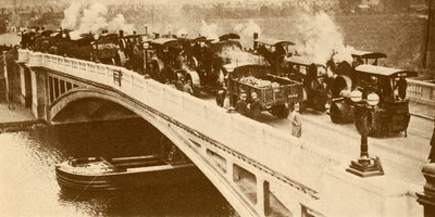 Een betonnen brug over de Theems bij Caversham, ca. 1930 door Unbekannt