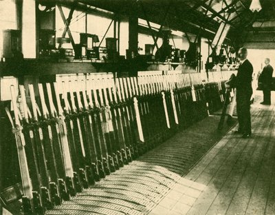Een handmatige doos op de Great Western Main Line, Reading, 1930 door Unbekannt
