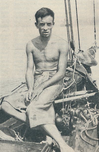 Een moderne Odysseus. Gerbault gefotografeerd in Suva, op de Fiji-eilanden door Unbekannt