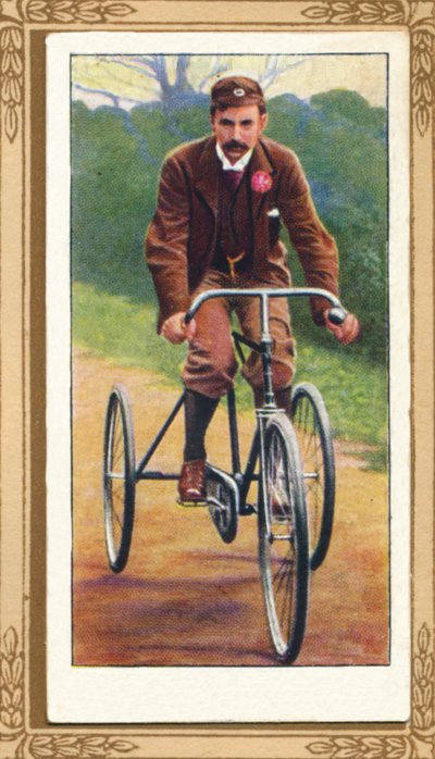 Een opmerkelijke tricyclist - F. T. Bidlake door Unbekannt