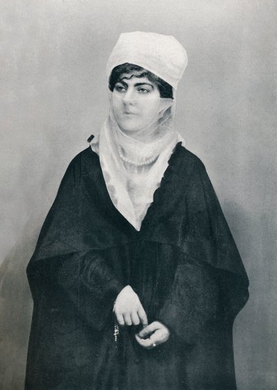 Een Turkse dame in buitenkostuum, 1912 door Unbekannt