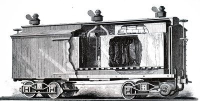 Een gekoelde spoorwegwagon door Unbekannt