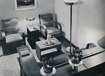 Een deel van de woonkamer, 1936 door Unbekannt