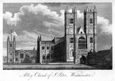 Abdijkerk van St. Pieter, Westminster, Londen, 1805 door Unbekannt