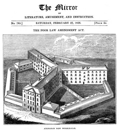 Abingdon Werkhuis, Oxfordshire, gebouwd voor de Abingdon Union, 1836 door Unbekannt