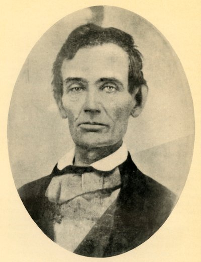 Abraham Lincoln, 1858 door Unbekannt