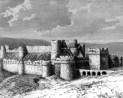 Kasteel Al Karak door Unbekannt