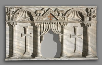Altaarfront, ca. 540-600 door Unbekannt