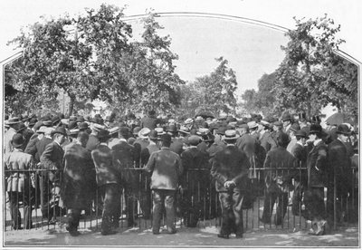 Een al fresco lezing, Hyde Park, Londen door Unbekannt
