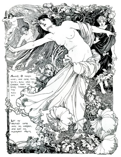 Een Illustratie voor Het Hooglied, 1899 door Unbekannt