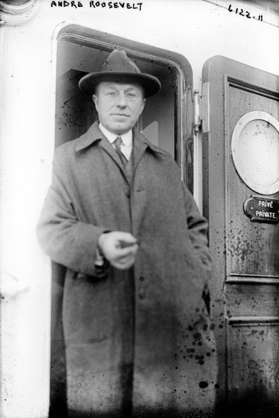 Andre Roosevelt (1879-1962) (zwart-wit foto) door Unbekannt