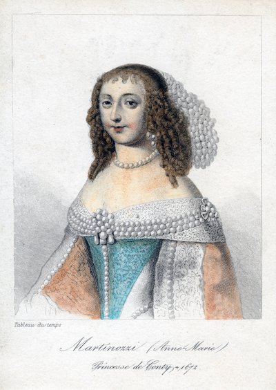 Anne Marie Martinozzi, 17e-eeuwse Italiaans-geboren Franse aristocraat door Unbekannt