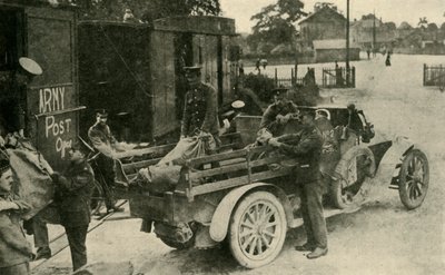 Legerpostkantoor, Eerste Wereldoorlog, ca. 1915, ca. 1920 door Unbekannt