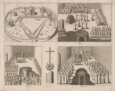 Publiek bij de Russische Tsaar, Moskou. Uitgegeven door Jacob Ulfeldt, 1578 door Unbekannt