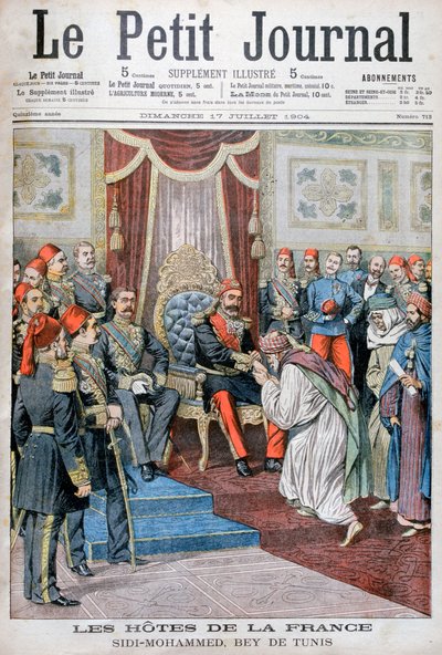 Audiëntie bij Muhammad IV al-Hadi, de Bey van Tunis, 1904 door Unbekannt