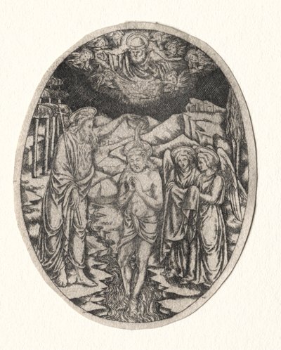 Doop van Christus, 1400s door Unbekannt