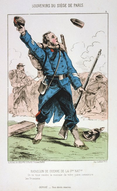 Bataillon de Guerre de la Garde Nationale, Beleg van Parijs, 1870-1871 door Unbekannt
