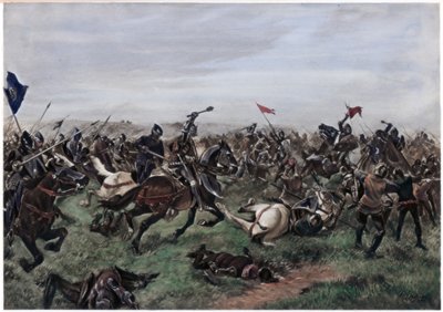 Slag bij Agincourt, 25 oktober 1415 door Unbekannt