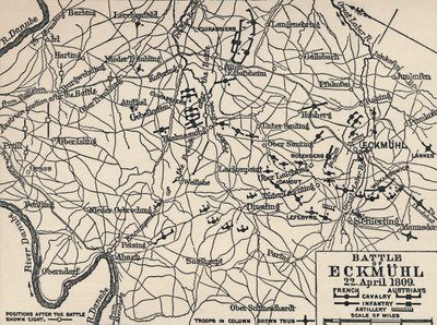 Slag bij Eckmühl, 22 april 1809, 1896 door Unbekannt