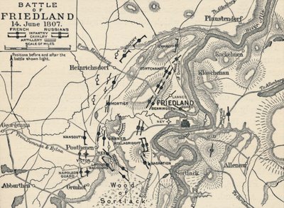 Slag bij Friedland, 14 juni 1807 door Unbekannt
