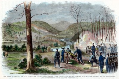 Slag bij Philippi, West Virginia, Amerikaanse Burgeroorlog, 3 juni 1861 door Unbekannt