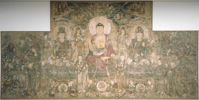 Bhaisajyaguru, de boeddha van genezing en medicijnen, ca. 1319 door Unbekannt