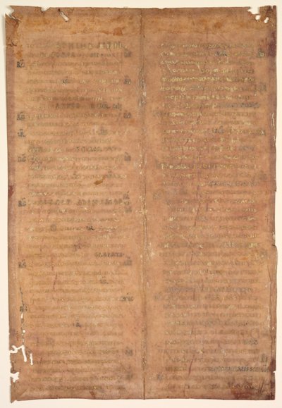 Bifolium uitgesneden uit een Karolingische Graduale verso, c. 830-860 door Unbekannt