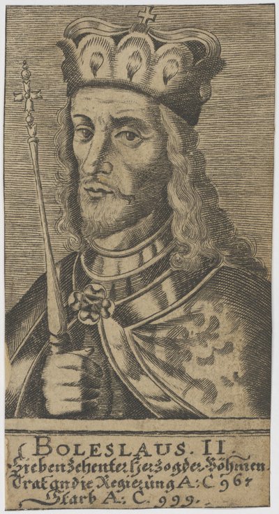 Boleslaus II de Vrome, Hertog van Bohemen door Unbekannt