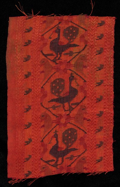 Rand met pauwontwerp, 1600s door Unbekannt