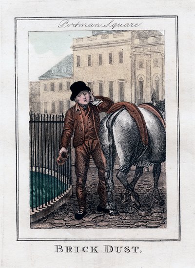 Baksteenstof, Portman Square, Londen, 1805 door Unbekannt
