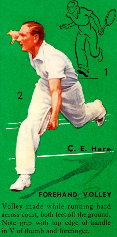 C. E. Hare - Voorhand Volley, c1935 door Unbekannt