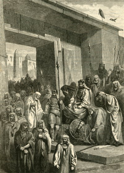 Cambyes en Psammetichs, 1890 door Unbekannt