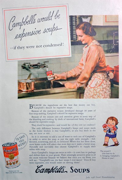 Campbells Soepen advertentie, 1936 door Unbekannt
