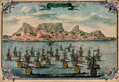 Kaapstad, ca. 1680 door Unbekannt