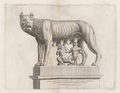 Capitolijnse Wolf met Romulus en Remus, 1552 door Unbekannt